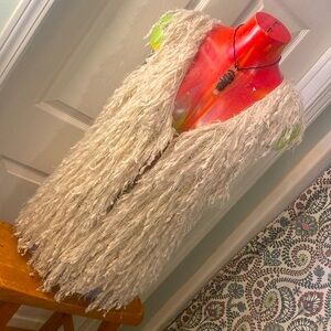 JODIFL Boho Hippie Viking Shaggy Knit Vest